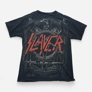 Slayer World Painted Blood Graphic Tee Black Fits L